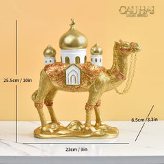 Tượng Lạc Đà Royal Caravan D’Or Camel - Oriental Voyage-TƯỢNG TRANG TRÍ-CẬU HAI HOME DECOR