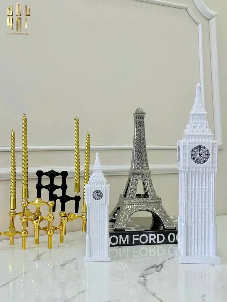 Tượng Platinum Eiffel Tower H39-TƯỢNG TRANG TRÍ-CẬU HAI HOME DECOR