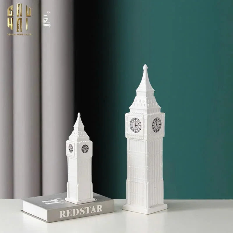 Tượng London Big Ben Clock Tower H30/48-TƯỢNG TRANG TRÍ-Đối tác tại Trung Quốc theo từng đơn đặt hàng-CẬU HAI HOME DECOR