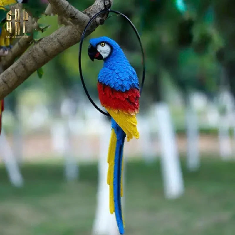 Tượng Maison Jungle Parrot - Rio On Circle-TƯỢNG TRANG TRÍ-CẬU HAI HOME DECOR