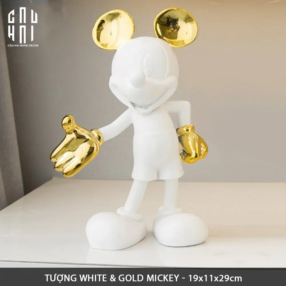 Tượng Mickey Handshake Union D’Or H29-TƯỢNG TRANG TRÍ-CẬU HAI HOME DECOR