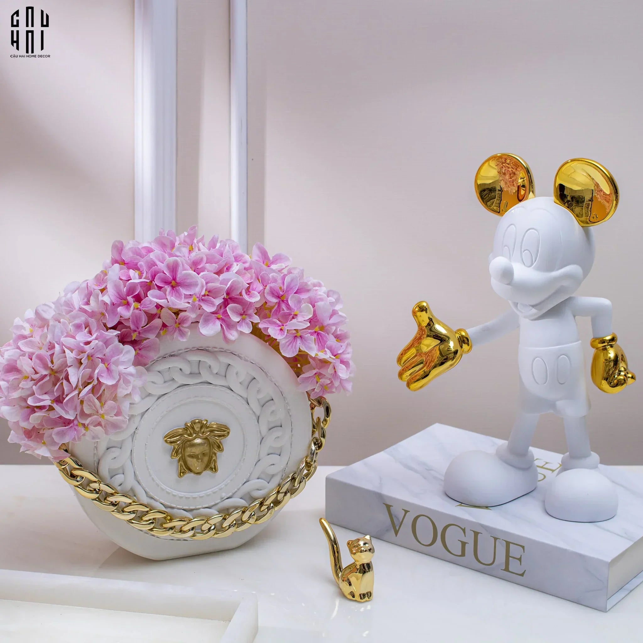 Tượng Mickey Handshake Union D’Or H29-TƯỢNG TRANG TRÍ-CẬU HAI HOME DECOR