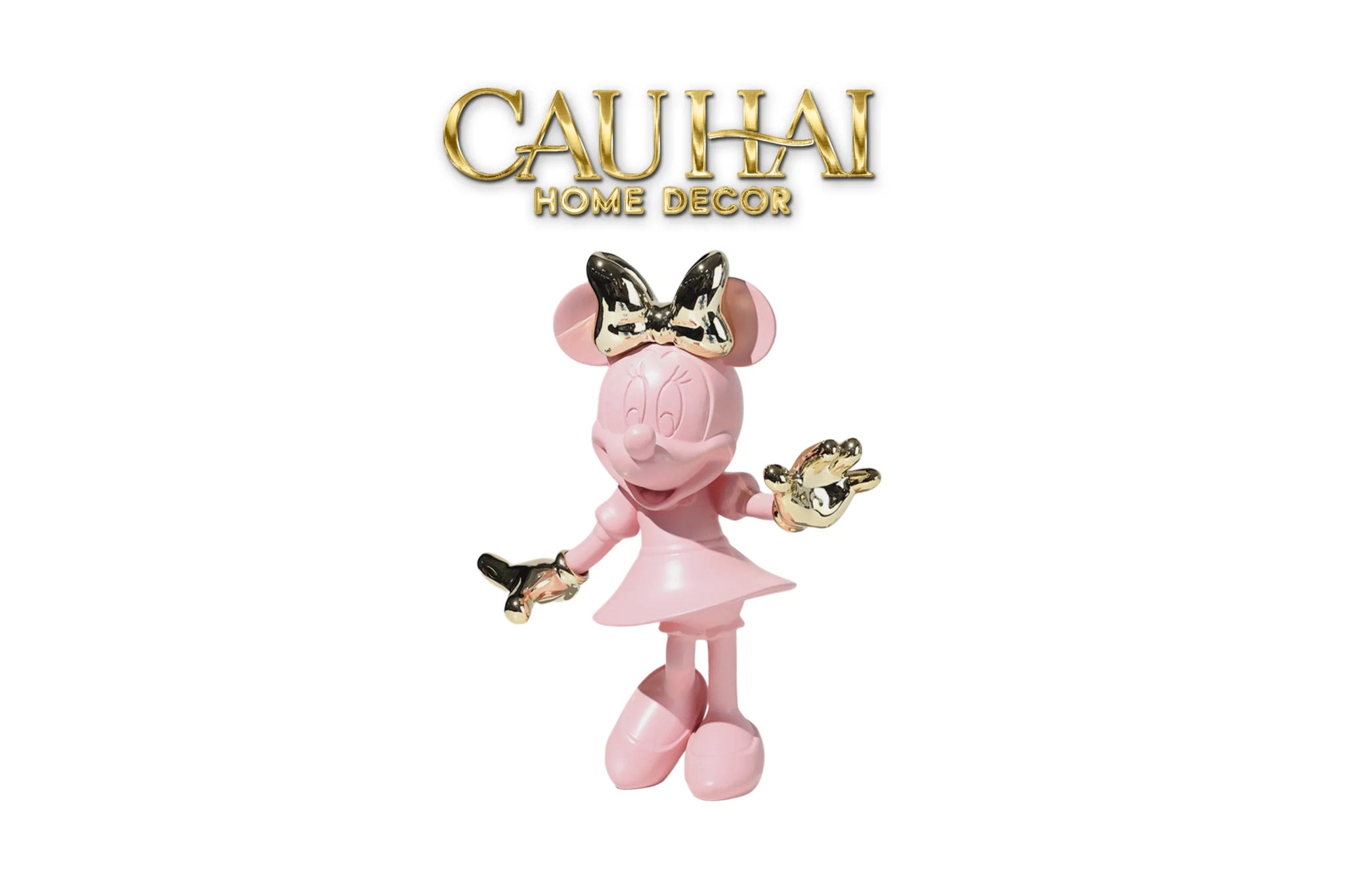 Tượng Mickey - Minnie Pinkyboo Ballet H29-TƯỢNG TRANG TRÍ-CẬU HAI HOME DECOR