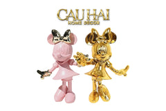 Tượng Mickey - Minnie Pinkyboo Ballet H29-TƯỢNG TRANG TRÍ-CẬU HAI HOME DECOR