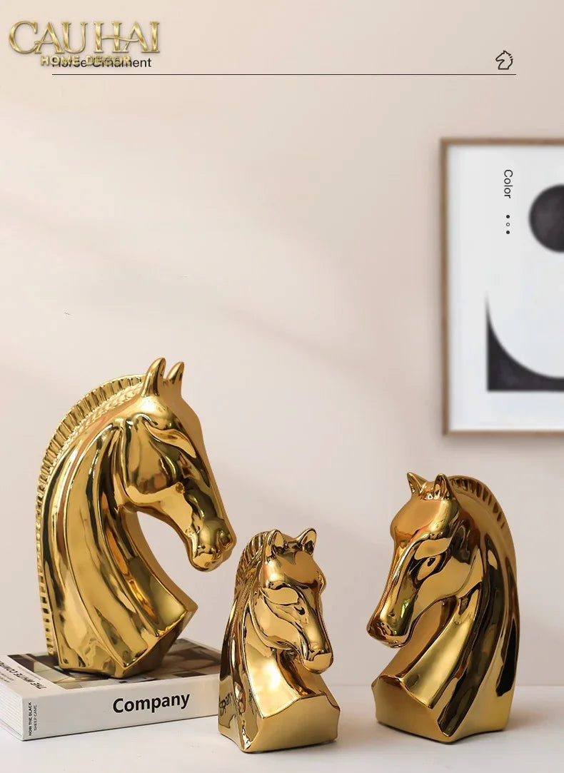 Tượng Gilded Luminous Knight H21 Fw25-TƯỢNG TRANG TRÍ-CẬU HAI HOME DECOR