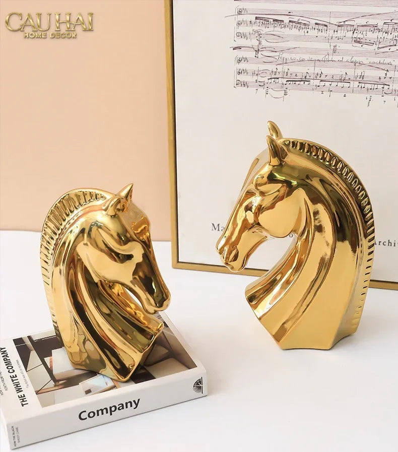 Tượng Gilded Luminous Knight H21 Fw25-TƯỢNG TRANG TRÍ-CẬU HAI HOME DECOR