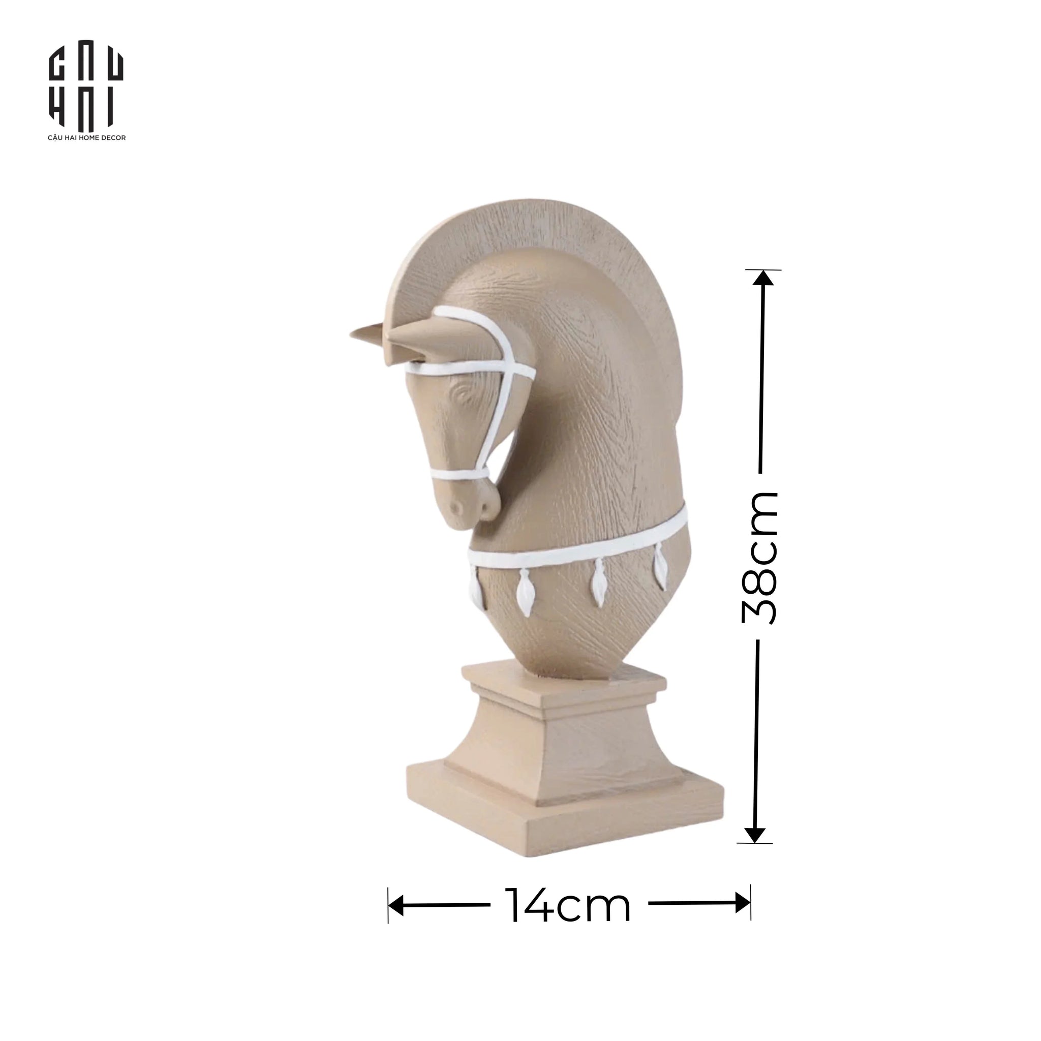 Tượng Ngựa Regal Trojan Horsé-TƯỢNG TRANG TRÍ-CẬU HAI HOME DECOR