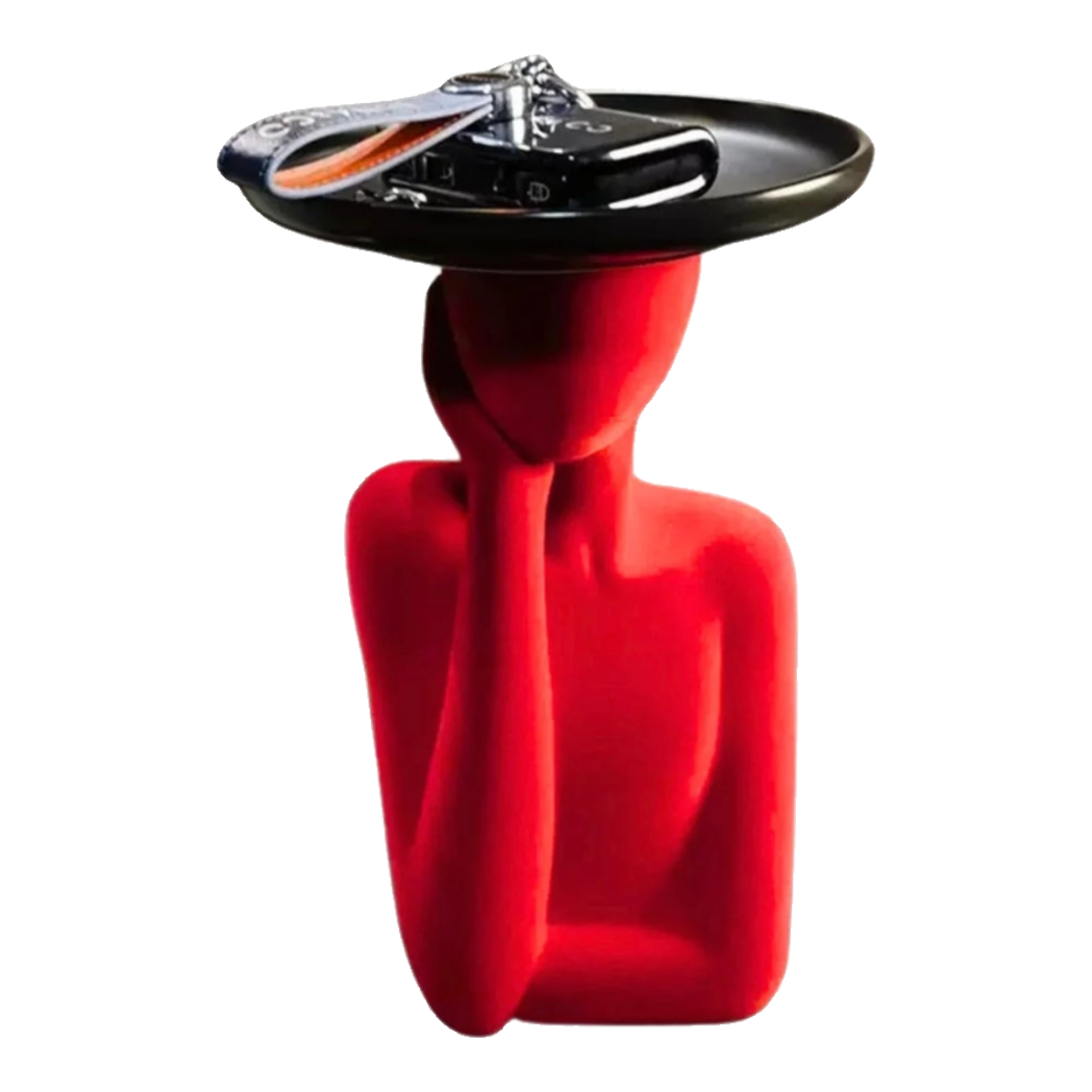 Haute Folie - Tượng Cô Gái Nhung Đỏ Muse de Velours Rouge Coupelle 22x15