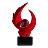Tượng Nhung Đỏ Eternal Flame Red Velvet 16x12x27.5-TƯỢNG TRANG TRÍ-Đối tác tại Trung Quốc theo từng đơn đặt hàng-CẬU HAI HOME DECOR