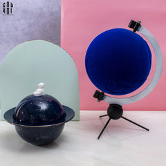 Tượng Nhung Velvet Blue Planet Ss25-TƯỢNG TRANG TRÍ-CẬU HAI HOME DECOR