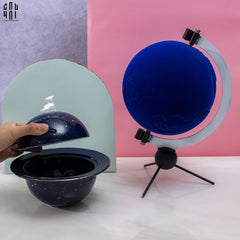 Tượng Nhung Velvet Blue Planet Ss25-TƯỢNG TRANG TRÍ-CẬU HAI HOME DECOR
