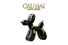 Tượng Puppy Balloon Pupp-X Mécanique Blanc / Noir-TƯỢNG TRANG TRÍ-CẬU HAI HOME DECOR