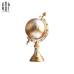 Tượng Quả Địa Cầu Golden Woody Planet Ss25-TƯỢNG TRANG TRÍ-CẬU HAI HOME DECOR