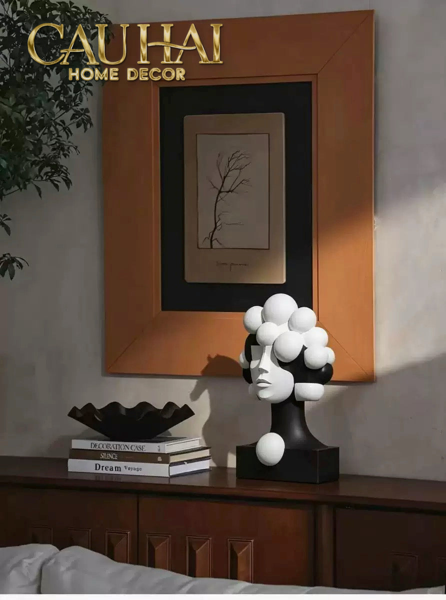 Tượng Quý Cô Dualité Sphère Masque H29-CẬU HAI HOME DECOR-CẬU HAI HOME DECOR