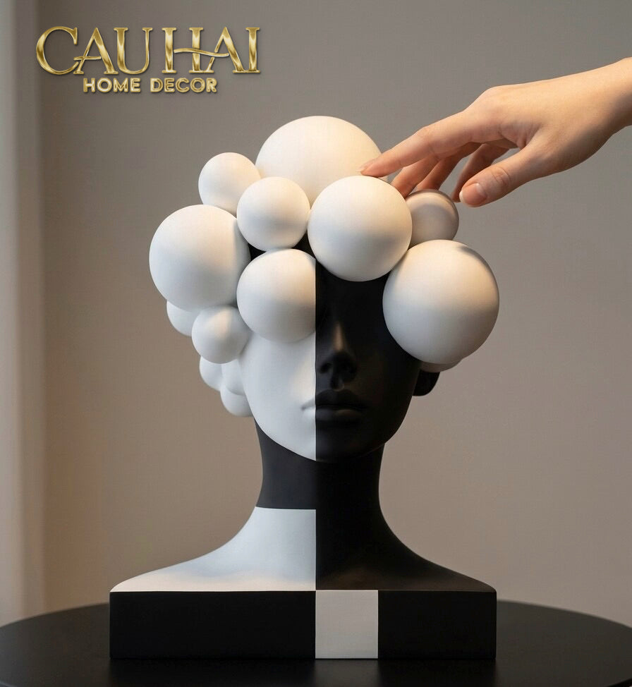 Tượng Quý Cô Dualité Sphère Miroir-CẬU HAI HOME DECOR-CẬU HAI HOME DECOR