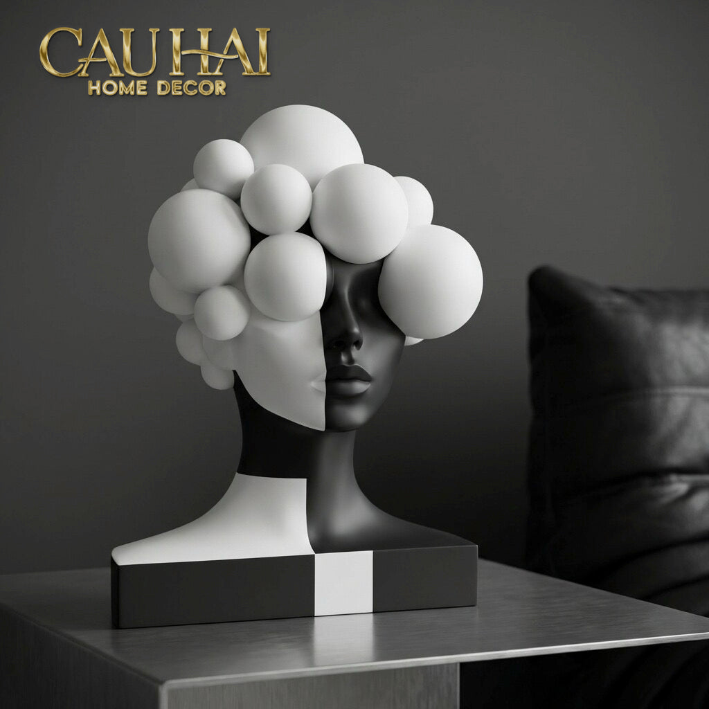 Tượng Quý Cô Dualité Sphère Miroir-CẬU HAI HOME DECOR-CẬU HAI HOME DECOR