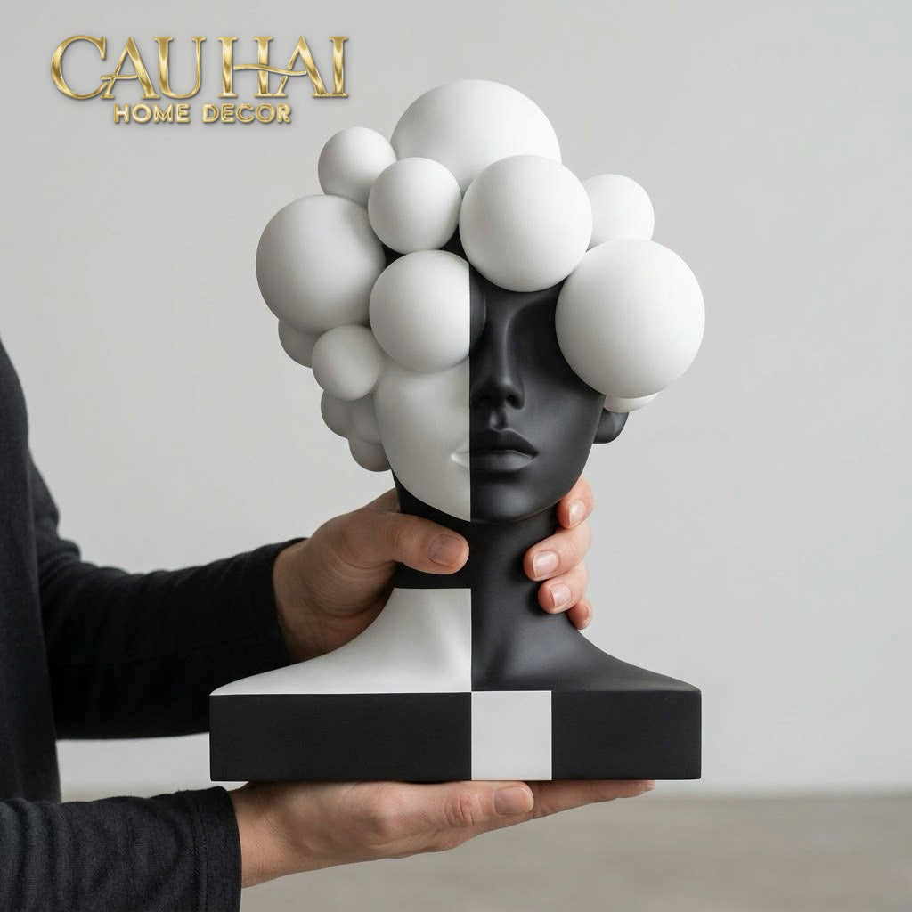 Tượng Quý Cô Dualité Sphère Miroir-CẬU HAI HOME DECOR-CẬU HAI HOME DECOR