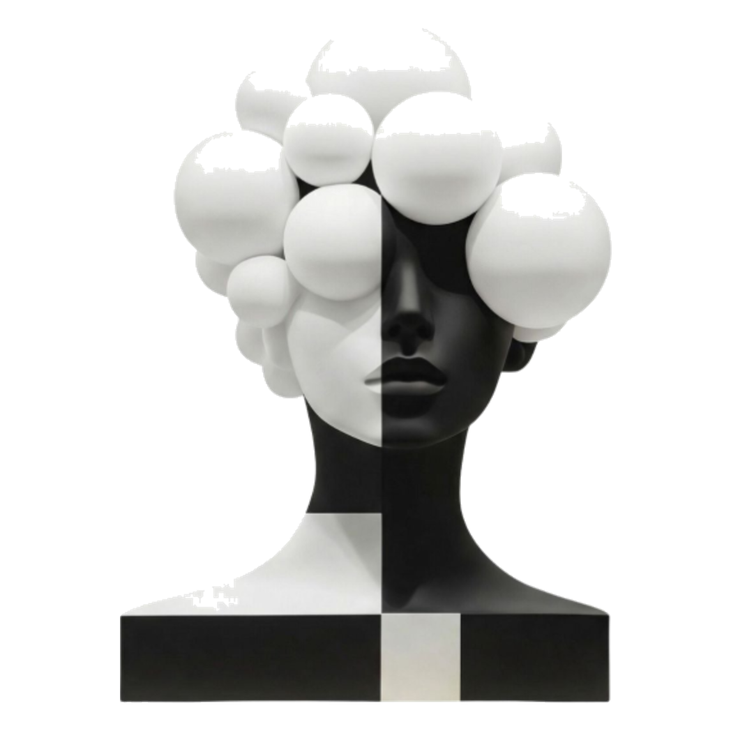 Tượng Quý Cô Dualité Sphère Miroir - Cậu Hai Home Decor