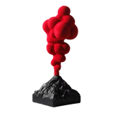 Tượng Nhung Đỏ Red Velvet Volcano Fw25 H36-TƯỢNG TRANG TRÍ-Đối tác tại Trung Quốc theo từng đơn đặt hàng-CẬU HAI HOME DECOR
