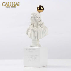 Tượng Socrates Quote Bust-TƯỢNG TRANG TRÍ-CẬU HAI HOME DECOR