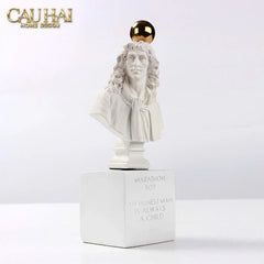 Tượng Socrates Quote Bust-TƯỢNG TRANG TRÍ-CẬU HAI HOME DECOR