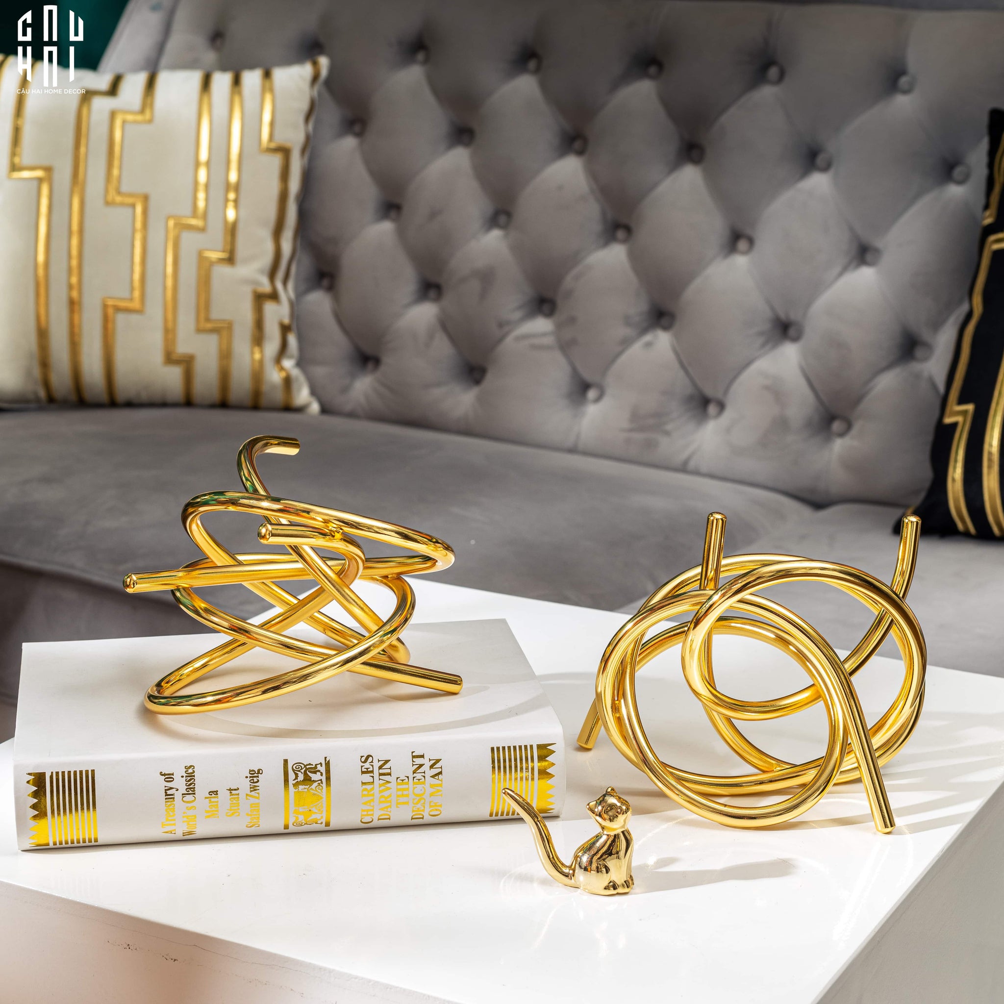 Tượng Spiral Ss22-TƯỢNG TRANG TRÍ-CẬU HAI HOME DECOR