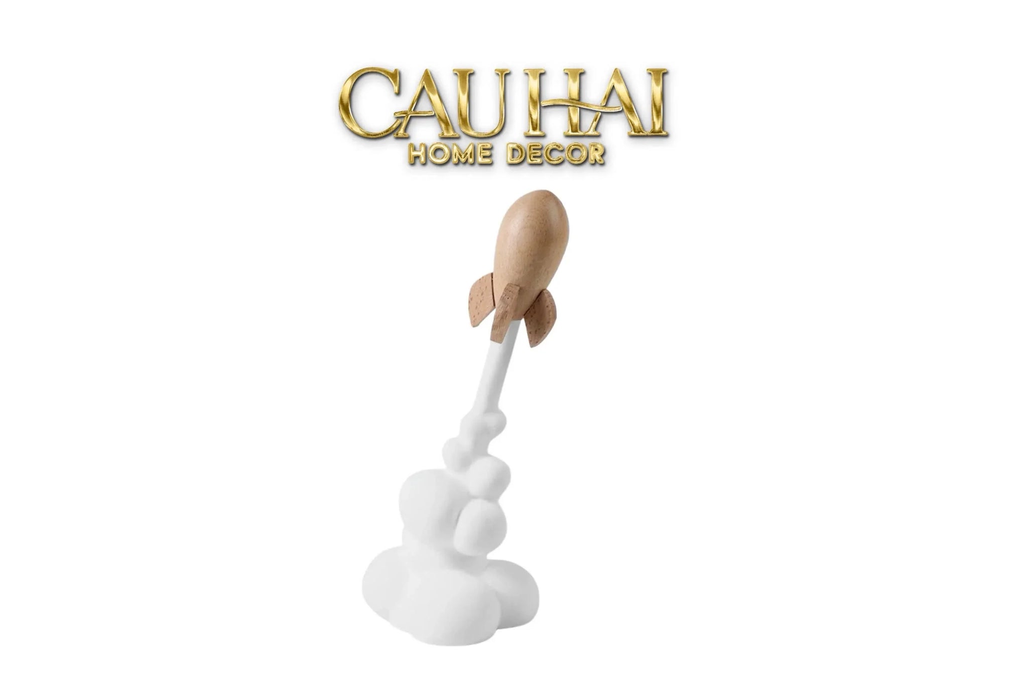 Tượng Tên Lửa Launching Apollo-26 Rocket H33-TƯỢNG TRANG TRÍ-CẬU HAI HOME DECOR