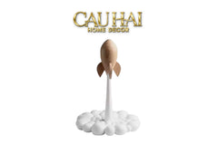 Tượng Tên Lửa Launching Apollo Rocket H25 Straight Ahead-TƯỢNG TRANG TRÍ-CẬU HAI HOME DECOR