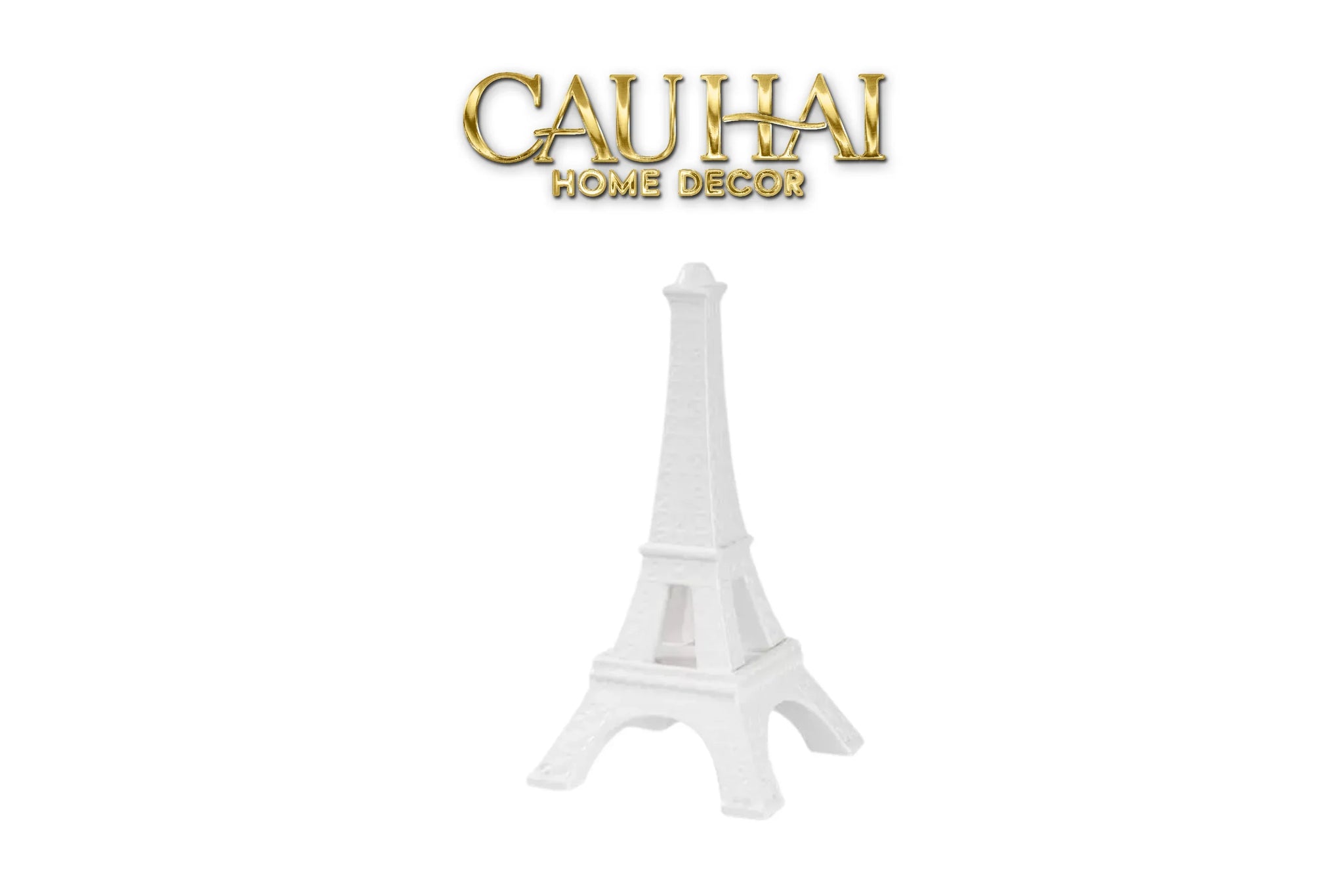 Tượng Tháp Eiffel Opal White Tower H32-TƯỢNG TRANG TRÍ-CẬU HAI HOME DECOR