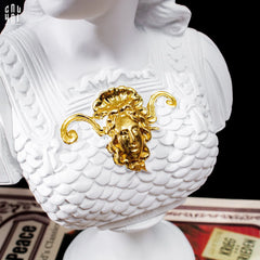 Tượng Thena Dát Vàng 24K H32-TƯỢNG TRANG TRÍ-CẬU HAI HOME DECOR