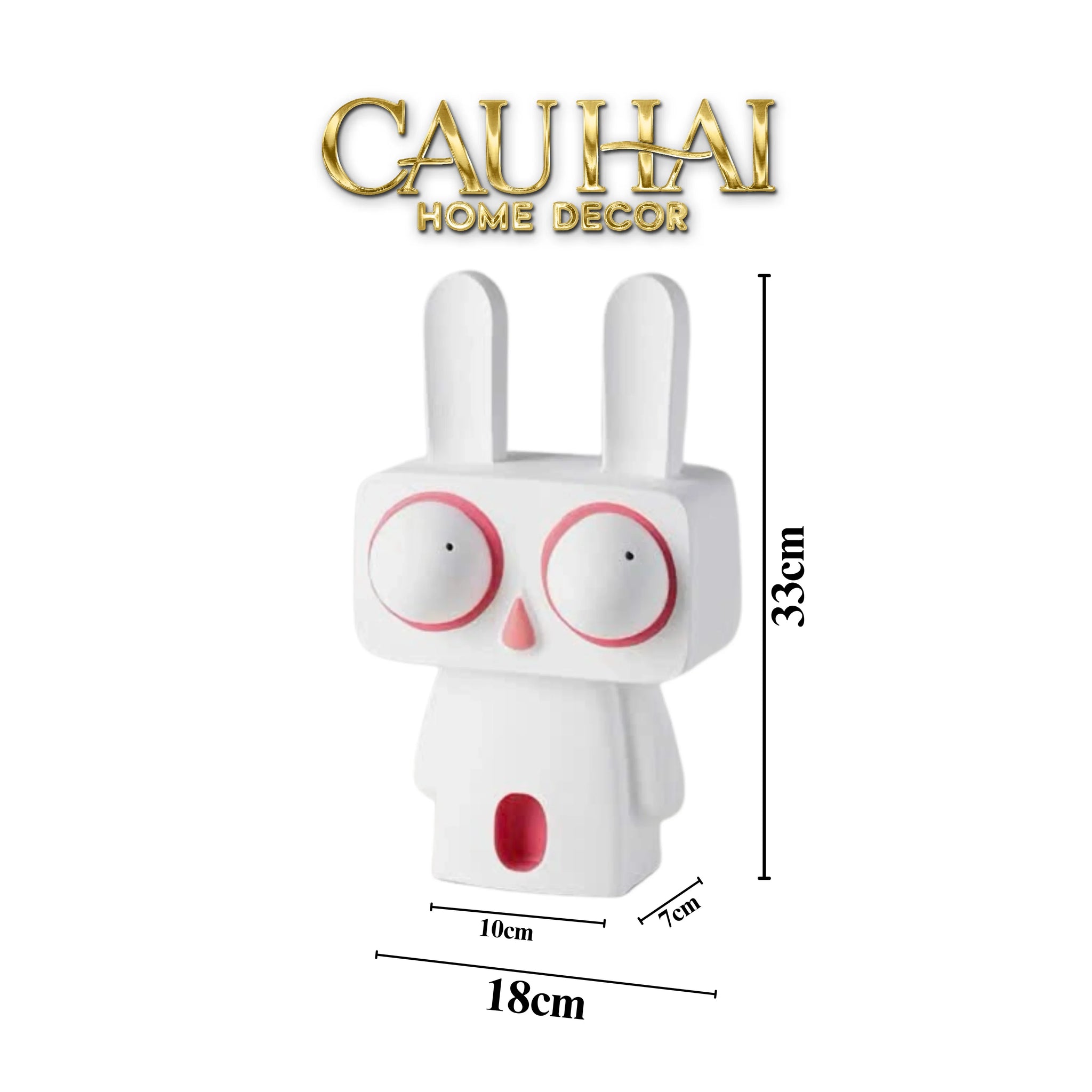 Tượng Thỏ Art Toon Woo Lapin H33-TƯỢNG TRANG TRÍ-CẬU HAI HOME DECOR