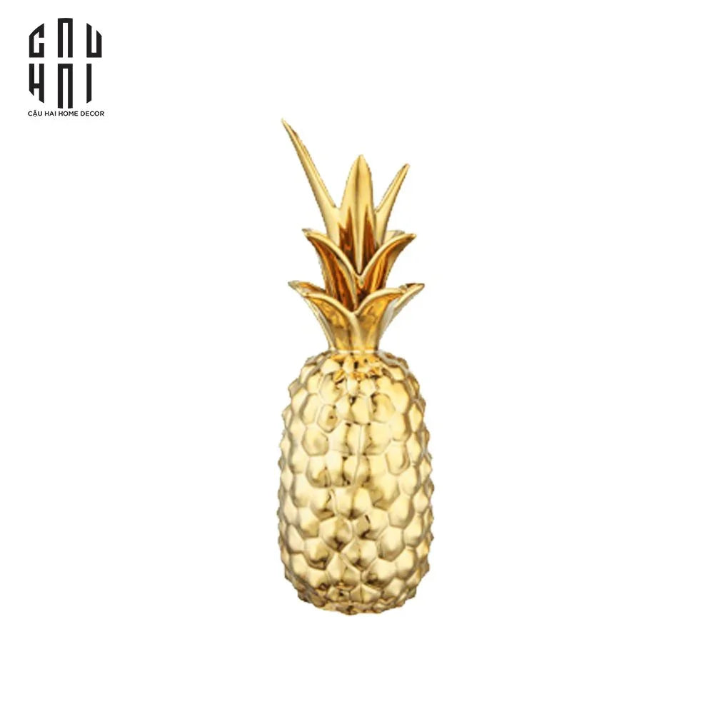 Tượng Trái Thơm Golden Pineapple Premium-TƯỢNG TRANG TRÍ-CẬU HAI HOME DECOR