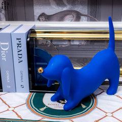 Tượng Trang Trí Chó Blue Dachshund-TƯỢNG TRANG TRÍ-CẬU HAI HOME DECOR