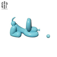 Tượng Trang Trí Chó Light Blue Balloon Ss25-TƯỢNG TRANG TRÍ-CẬU HAI HOME DECOR