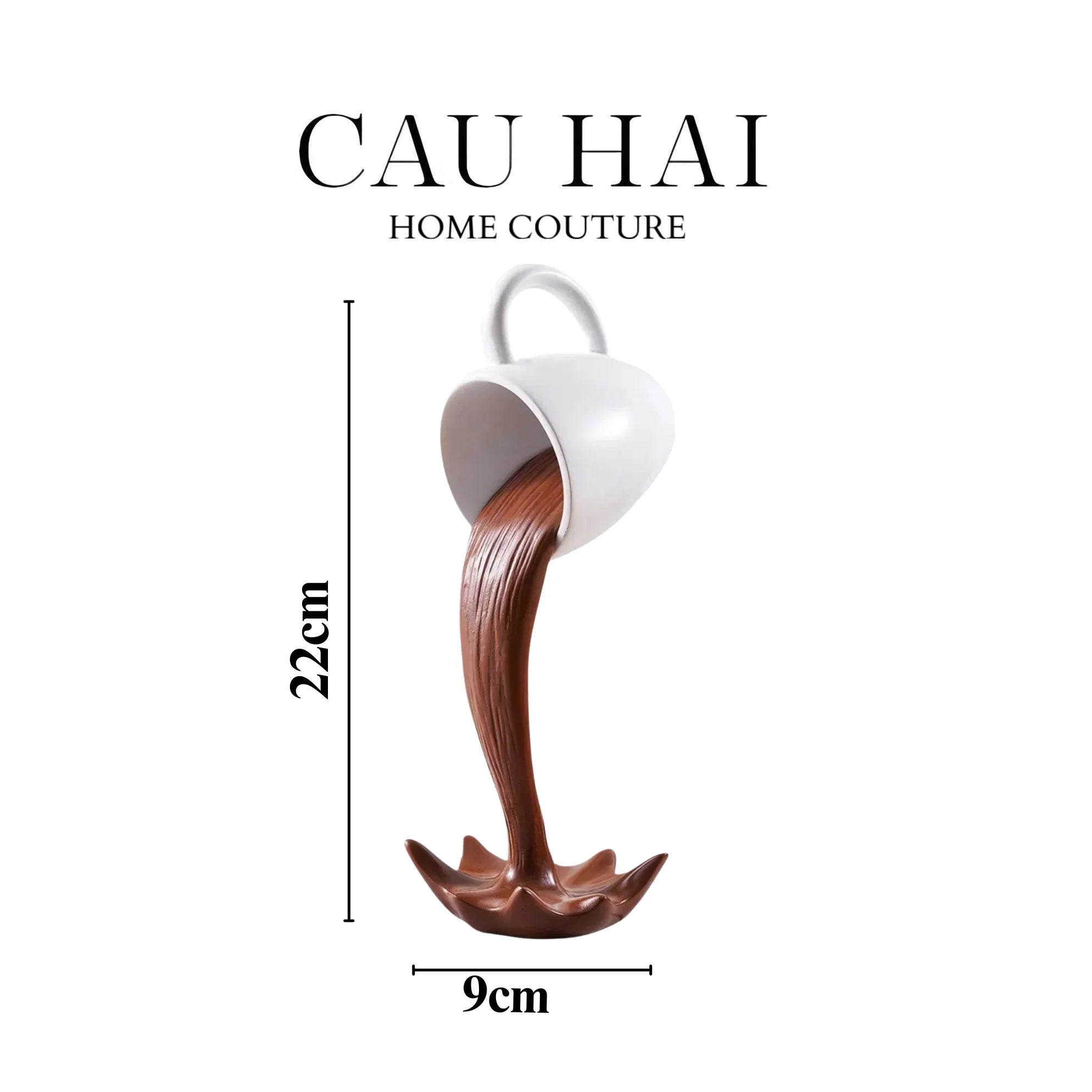 Tượng Trang Trí Coffee Splash Sculpture Fw25-TƯỢNG TRANG TRÍ-CẬU HAI HOME DECOR