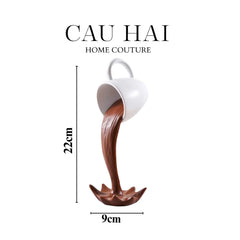 Tượng Trang Trí Coffee Splash Sculpture Fw25-CẬU HAI HOME DECOR