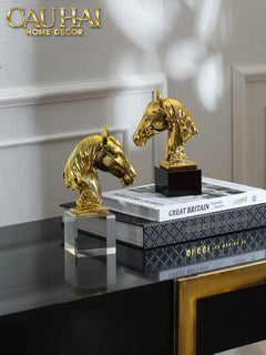 Tượng Trang Trí Đầu Ngựa Gilded Pegasus-TƯỢNG TRANG TRÍ-CẬU HAI HOME DECOR
