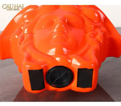 Tượng Trang Trí Đựng Đồng Xu - Couture V Class Money Bank Medusa Signature Orange 18x14-TƯỢNG TRANG TRÍ-CẬU HAI HOME DECOR