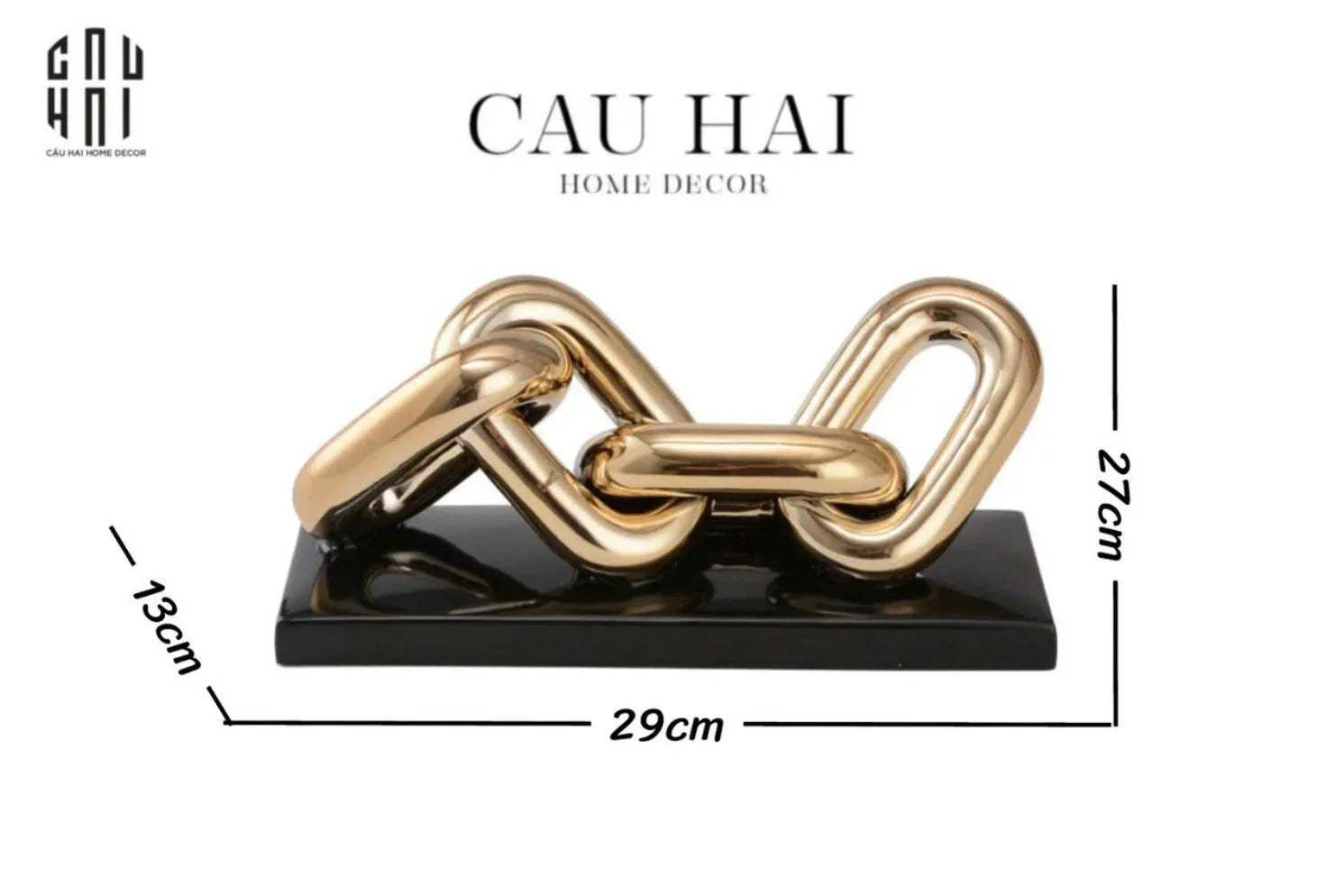 Tượng Trang Trí Marble - Infinity Chain-TƯỢNG TRANG TRÍ-CẬU HAI HOME DECOR