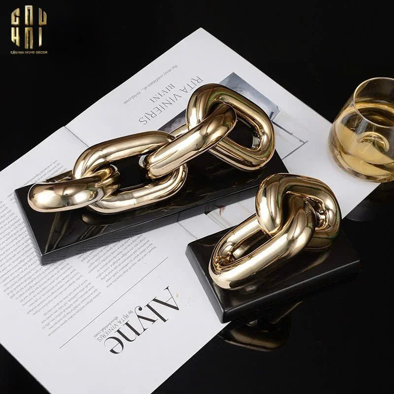 Tượng Trang Trí Marble - Infinity Chain-TƯỢNG TRANG TRÍ-CẬU HAI HOME DECOR