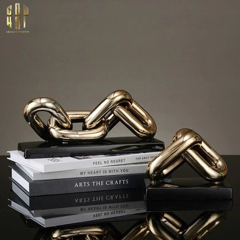Tượng Trang Trí Marble - Infinity Chain-TƯỢNG TRANG TRÍ-CẬU HAI HOME DECOR