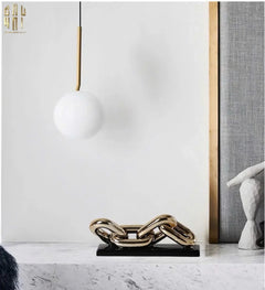 Tượng Trang Trí Marble - Infinity Chain-TƯỢNG TRANG TRÍ-CẬU HAI HOME DECOR