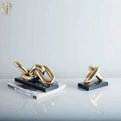 Tượng Trang Trí Marble - Infinity Chain-TƯỢNG TRANG TRÍ-CẬU HAI HOME DECOR
