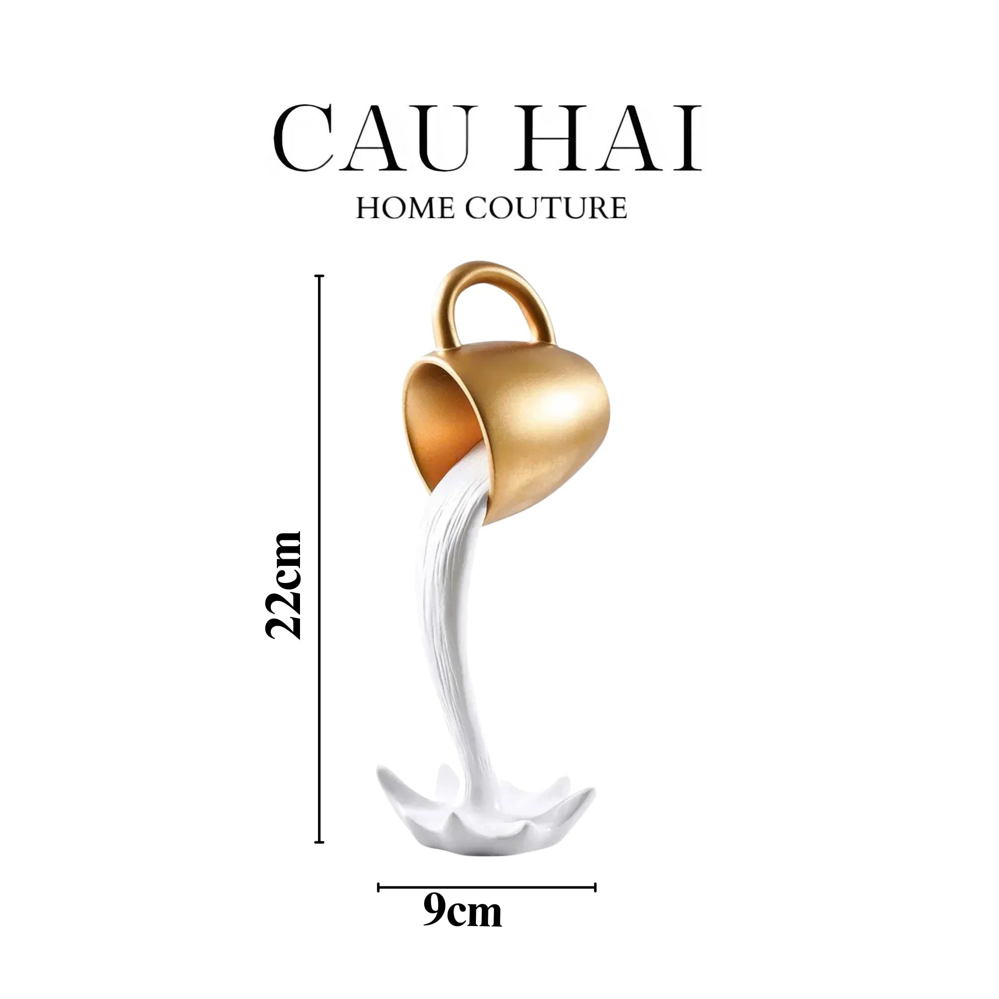 Tượng Trang Trí Milk Splash Sculpture Fw25-TƯỢNG TRANG TRÍ-CẬU HAI HOME DECOR