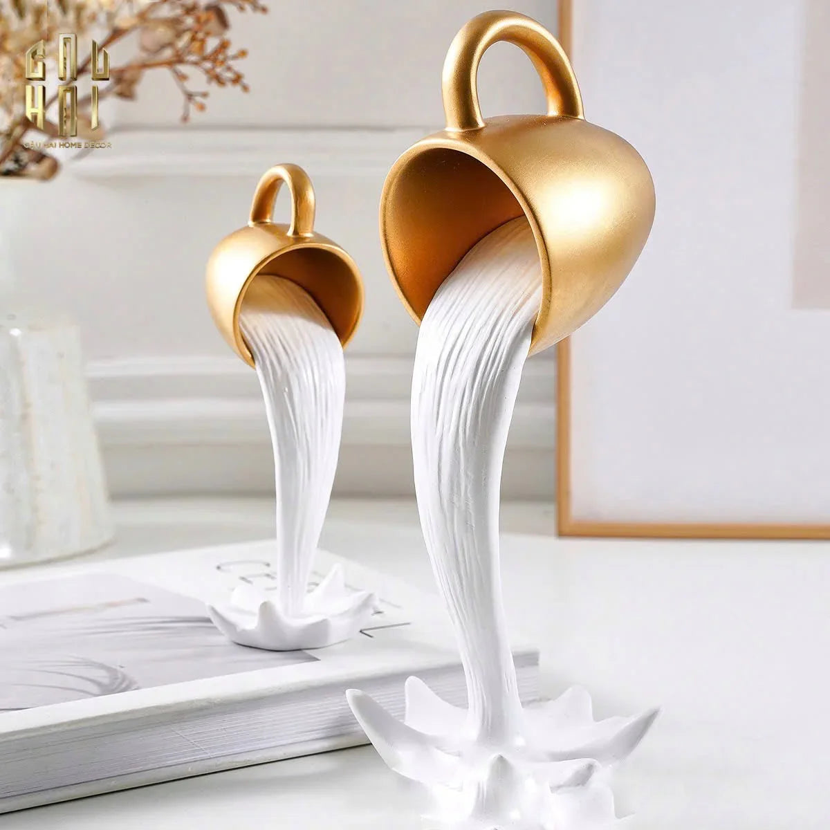 Tượng Trang Trí Milk Splash Sculpture Fw25-TƯỢNG TRANG TRÍ-CẬU HAI HOME DECOR