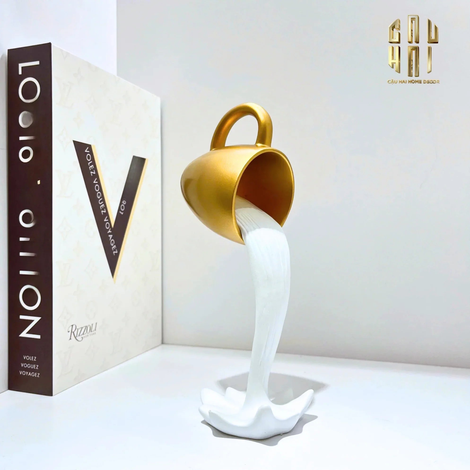 Tượng Trang Trí Milk Splash Sculpture Fw25-TƯỢNG TRANG TRÍ-CẬU HAI HOME DECOR