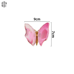Tượng Trang Trí Onyx Butterfly - Pink-TƯỢNG TRANG TRÍ-CẬU HAI HOME DECOR