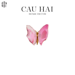 Tượng Trang Trí Onyx Butterfly - Pink-TƯỢNG TRANG TRÍ-CẬU HAI HOME DECOR