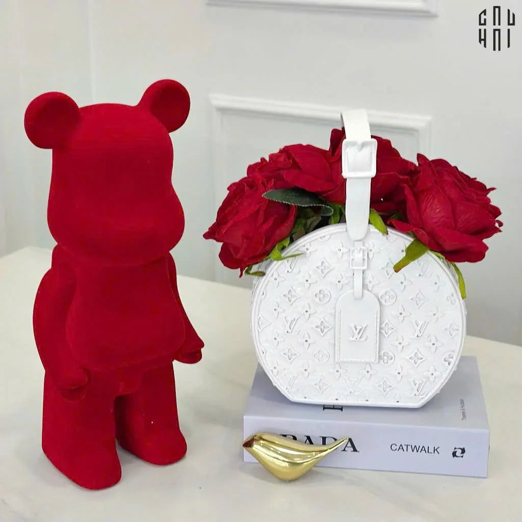 Tượng Trang Trí Red Velvet Bearbrick-TƯỢNG TRANG TRÍ-CẬU HAI HOME DECOR