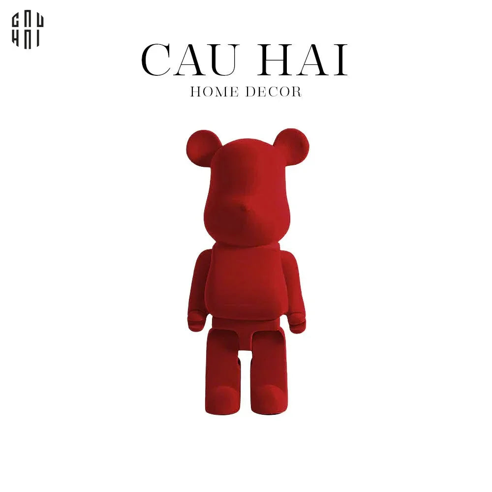 Tượng Trang Trí Red Velvet Bearbrick-TƯỢNG TRANG TRÍ-CẬU HAI HOME DECOR